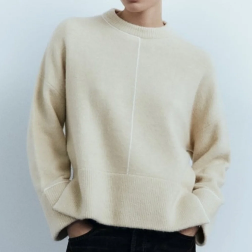SOLD Bundle of 2 ZARA Knit Sweaters with Piping - M - Picture 2 of 8